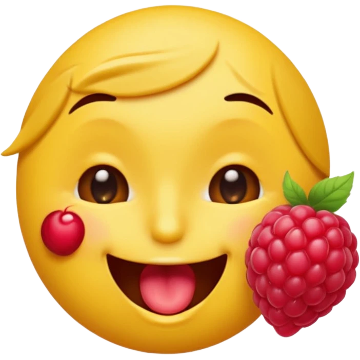 Emoji face winking blowing “raspberry” emoji