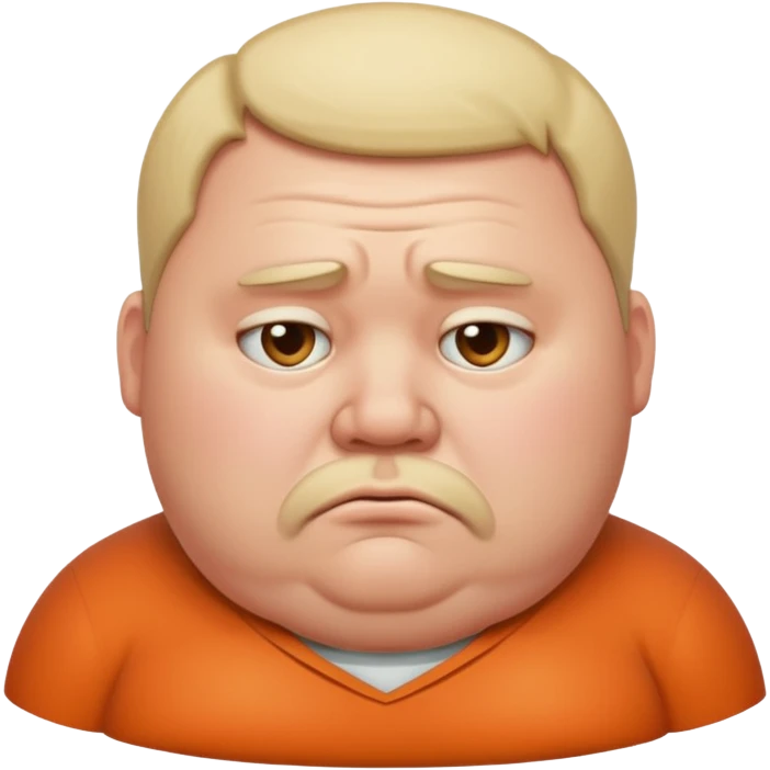 Fat sad guy emoji