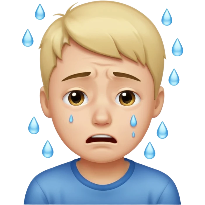 Boy crying  emoji