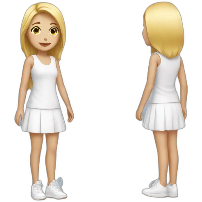 Girl whiy white shoes emoji
