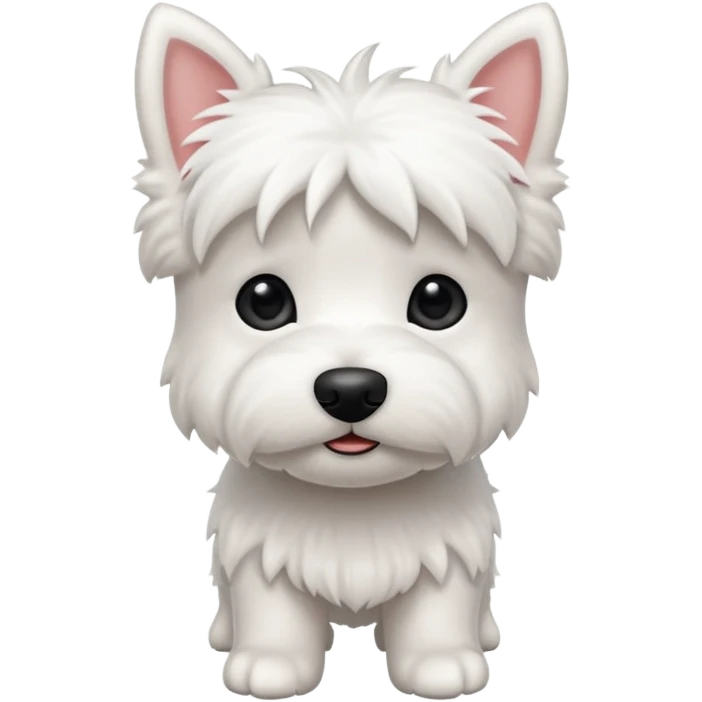 Tiny westie dog emoji