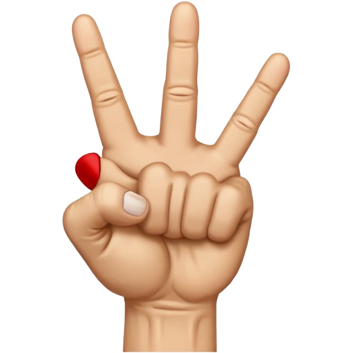 Angry middle finger emoji