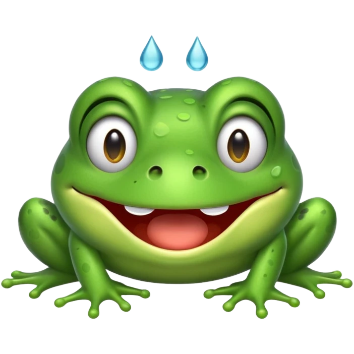 Frog emoji laughing crying  emoji