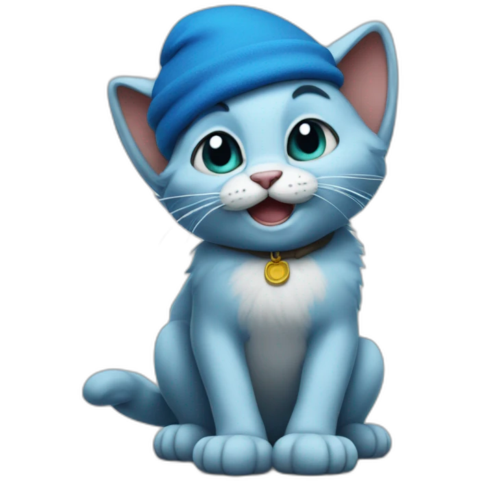 smurf cat emoji