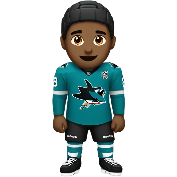Sharks player with number 8 emoji