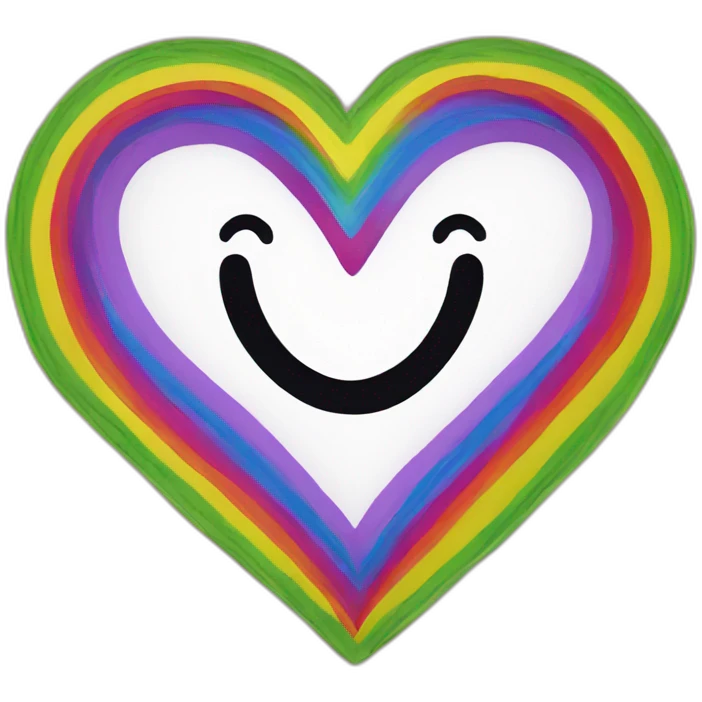 Raimbow heart emoji