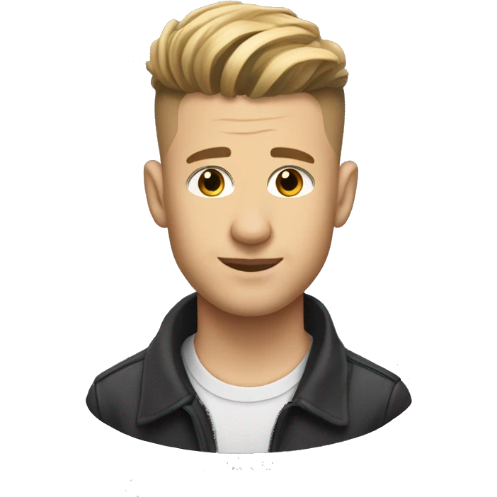 Tyler Blevins with a low taper fade emoji