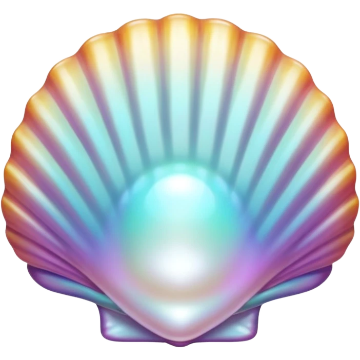 A shell with a big pearl inside. emoji