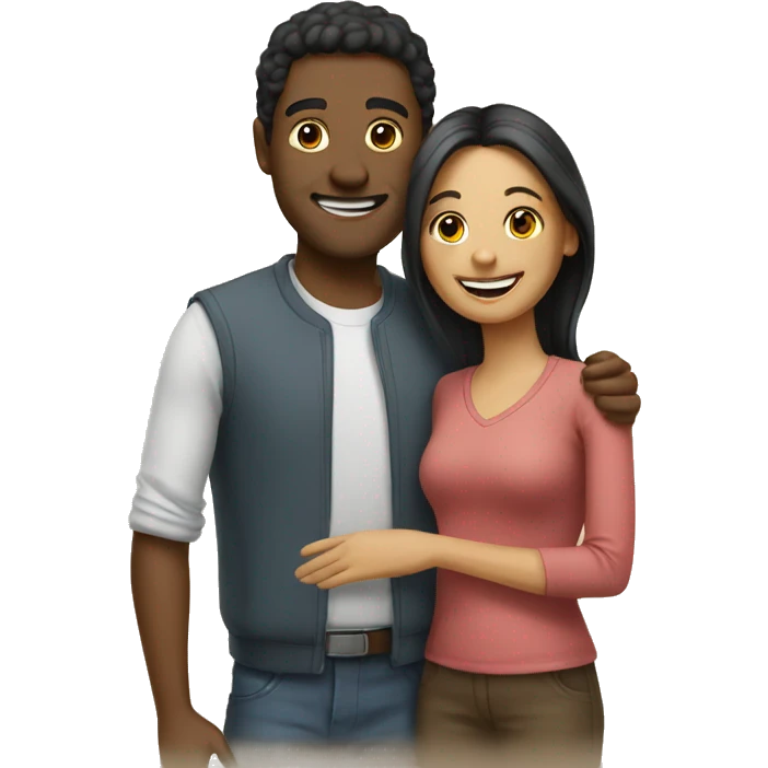 smiling couple  emoji