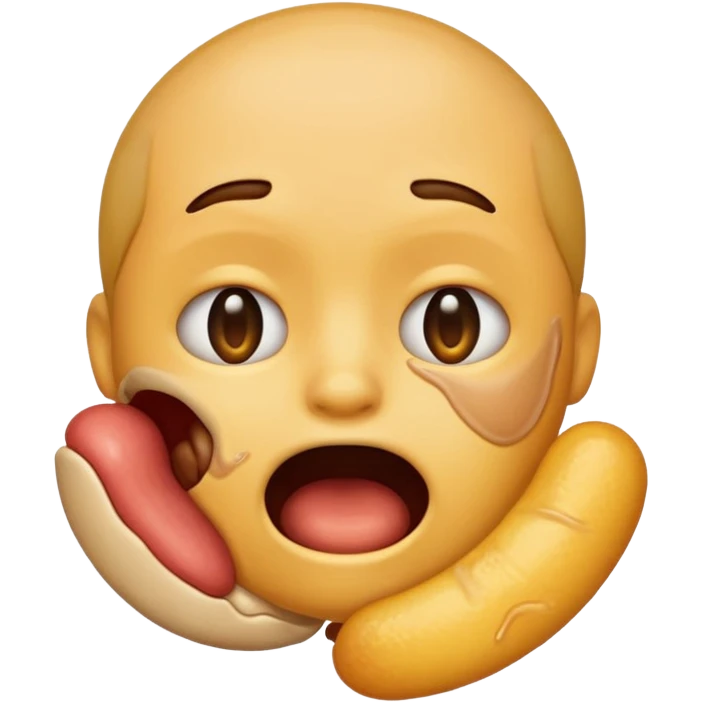 emoji choking itself with its hands emoji