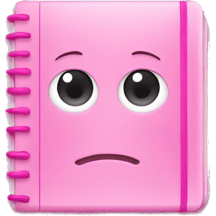 Pink diary emoji