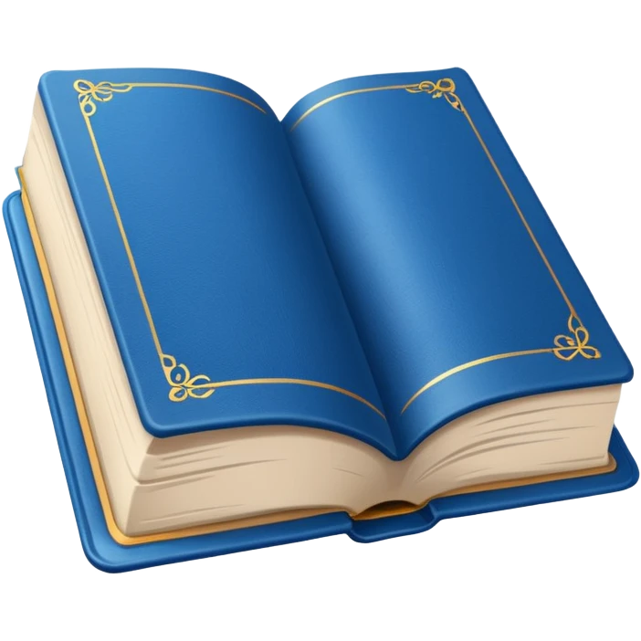 Opened blue book emoji