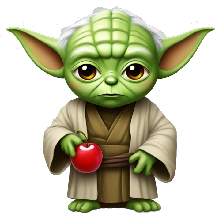 yoda with cherry emoji