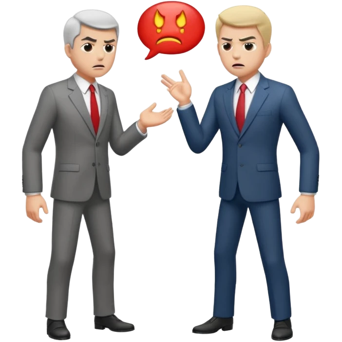 two men arguing full body emoji