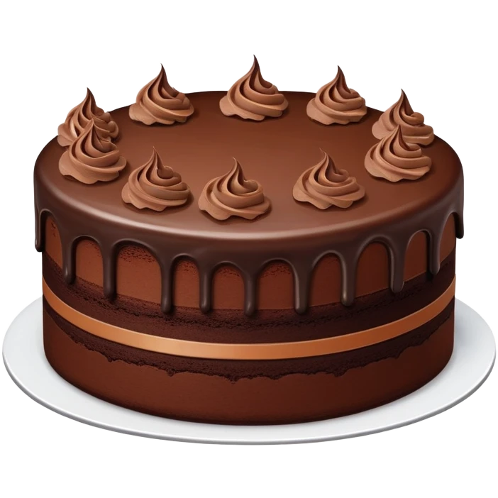 Chocolate cake emoji