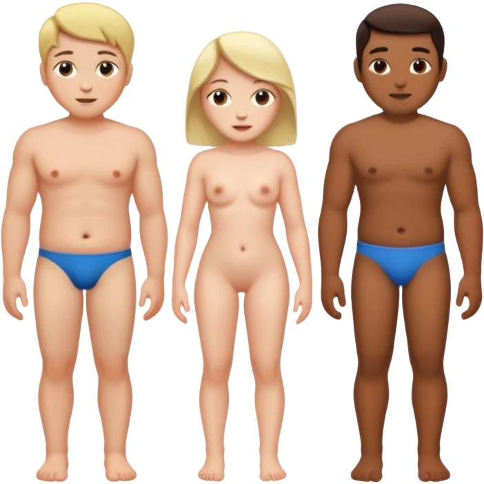 threesome emoji semi naked  emoji