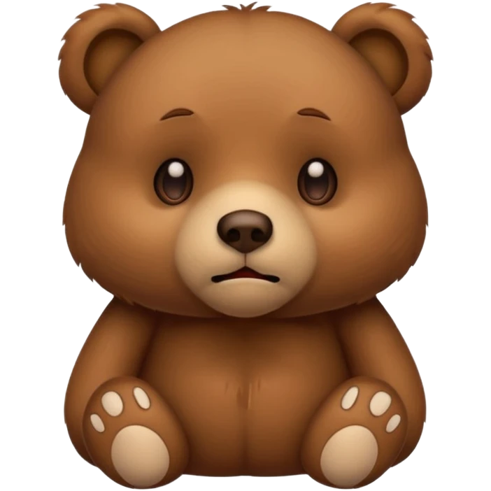 emoji of sad bear emoji