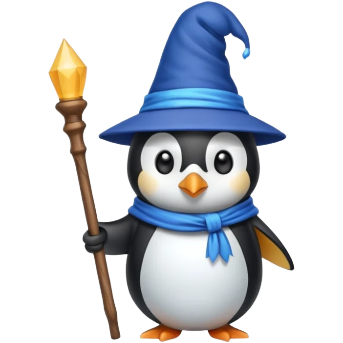 Penguin Wizard emoji