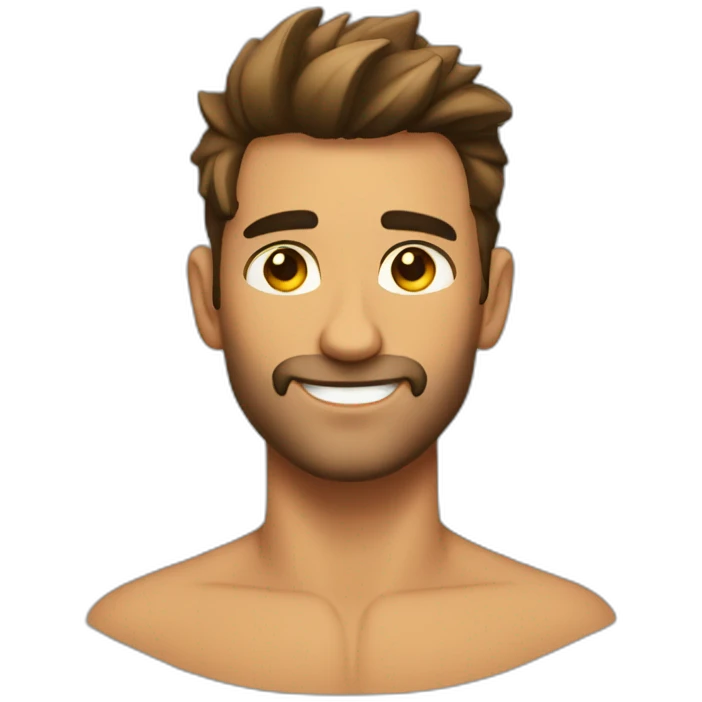 Handsome hunk emoji