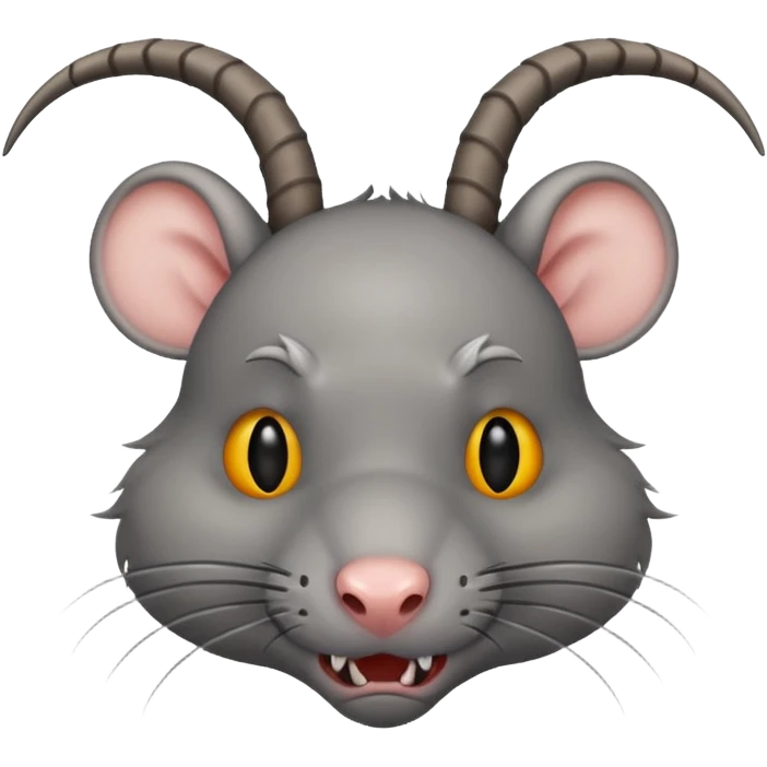 Rat with horns  emoji