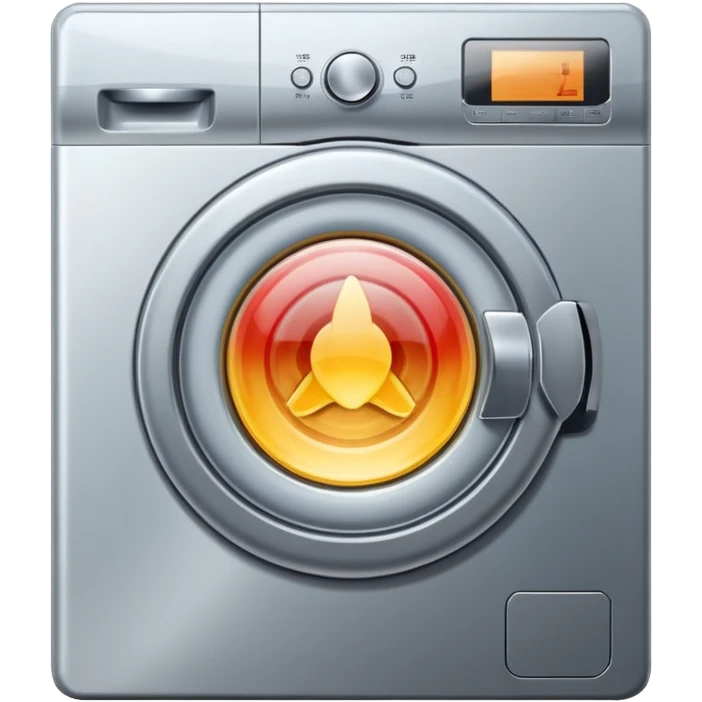 washing machine inside circle emoji