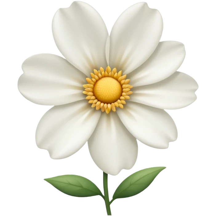 Fleur blanche emoji
