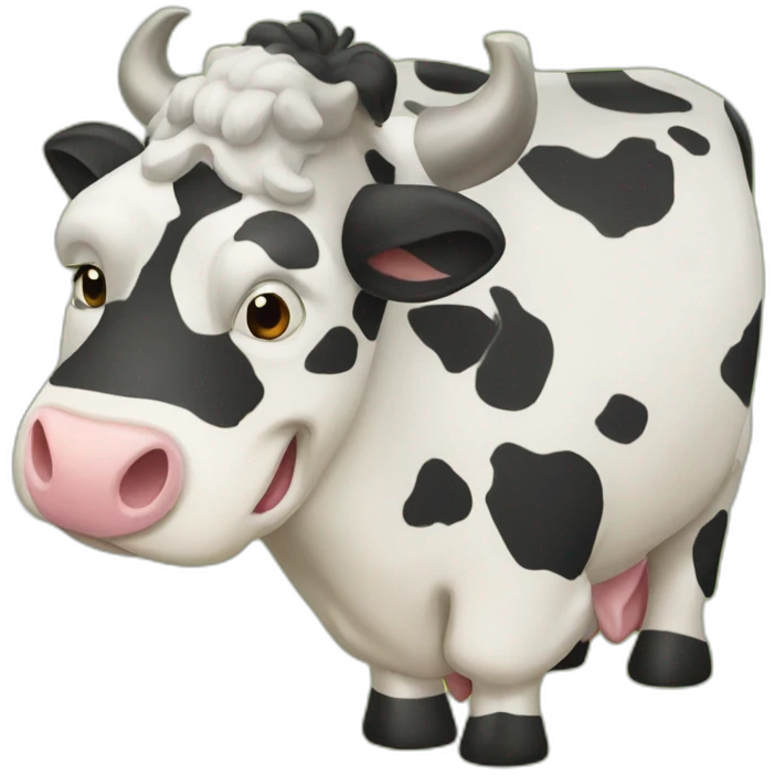 well-parked cow emoji