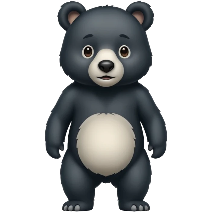 black bear with a white snout  emoji