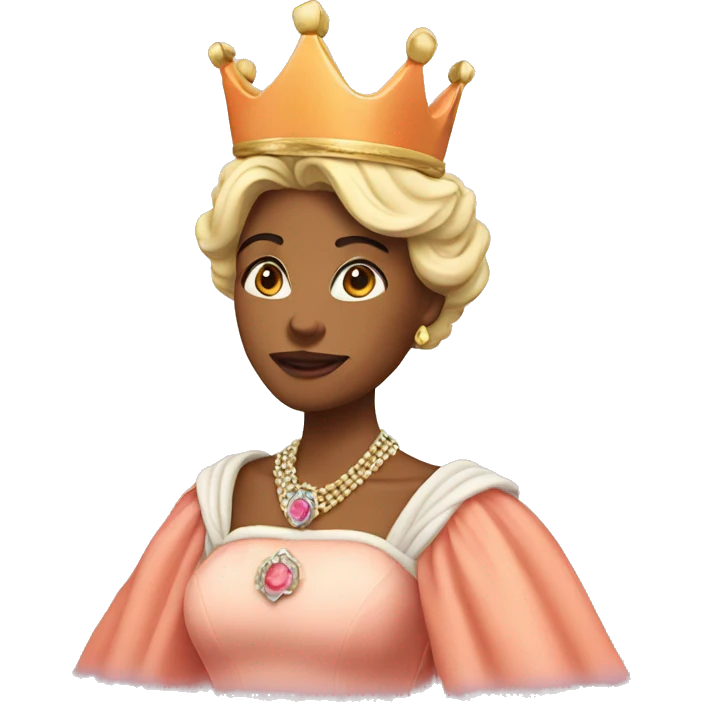 Queen peach emoji