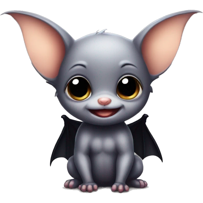 Cute baby bat  emoji