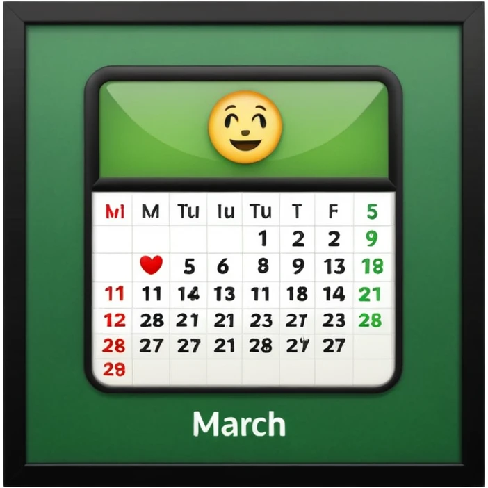 mes de marzo emoji