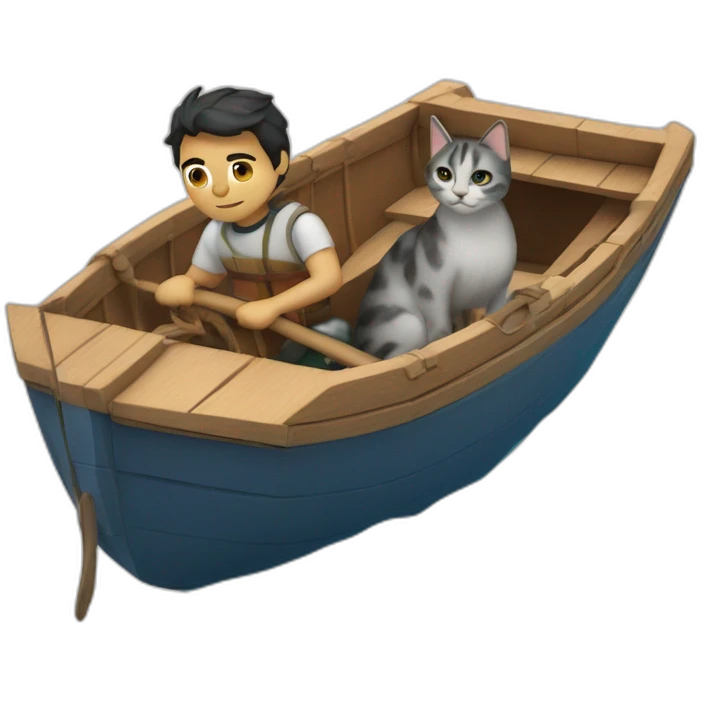 martin insaurralde With a cat in a boat emoji