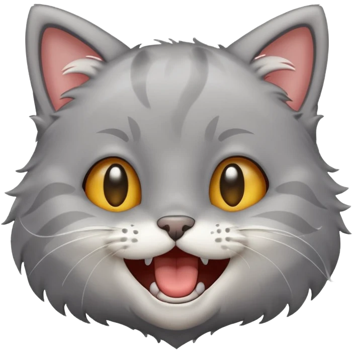 A little cat laughed until tears streamed down its face emoji