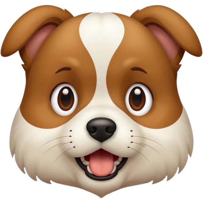 Scared dog emoji