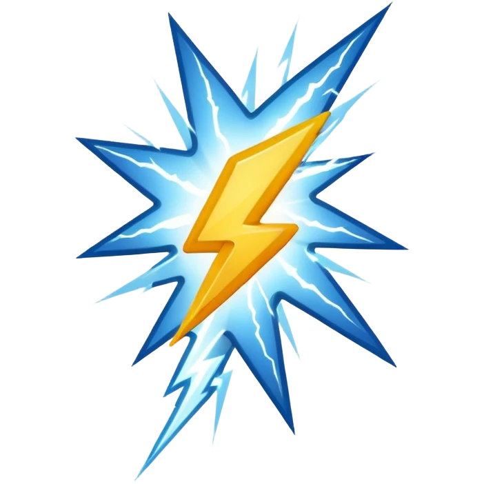 lightning flash emoji