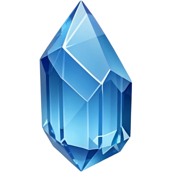 raw quartz crystal blue emoji