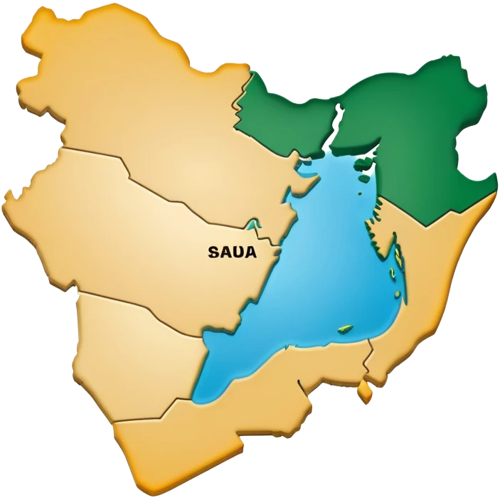 Generate a Map of Saudi emoji