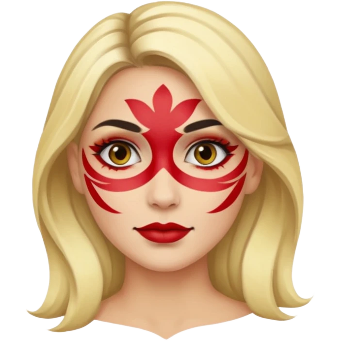 face painted woman  emoji