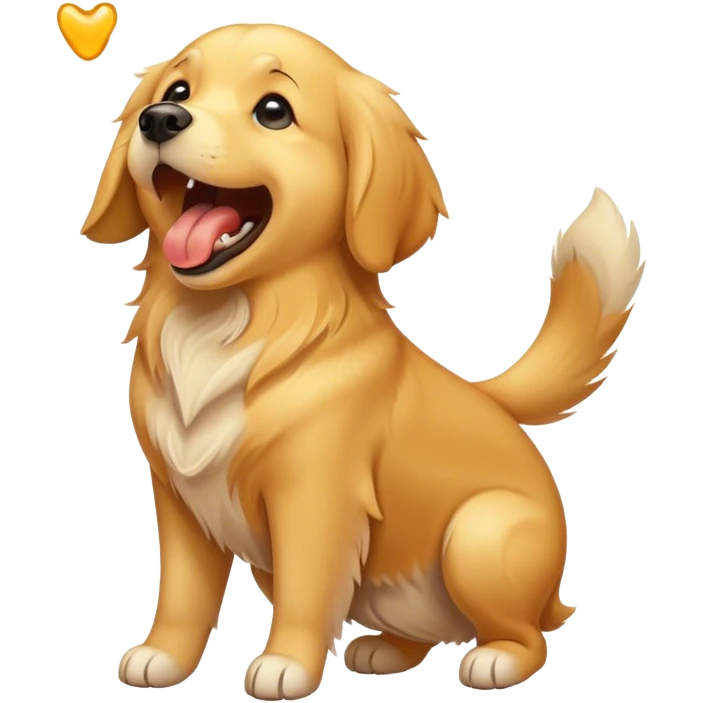 Dog barking emoji