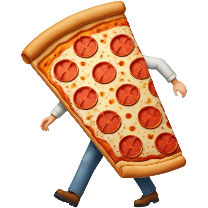 Walking pizza emoji