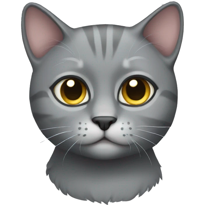 Grey cat emoji