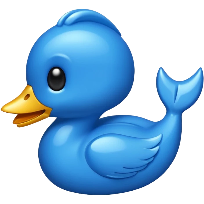Blauer Haken  emoji