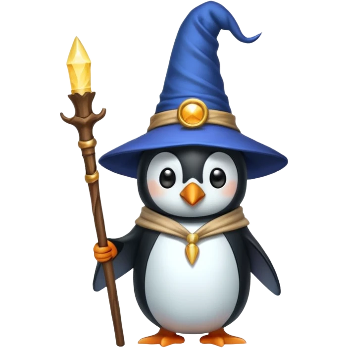 Penguin Wizard emoji