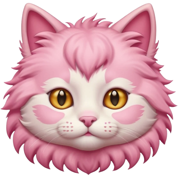 cute pink cat emoji