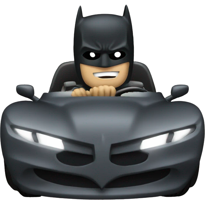 batman driving  emoji