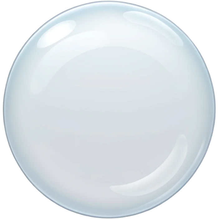 white empty transparent bubble emoji