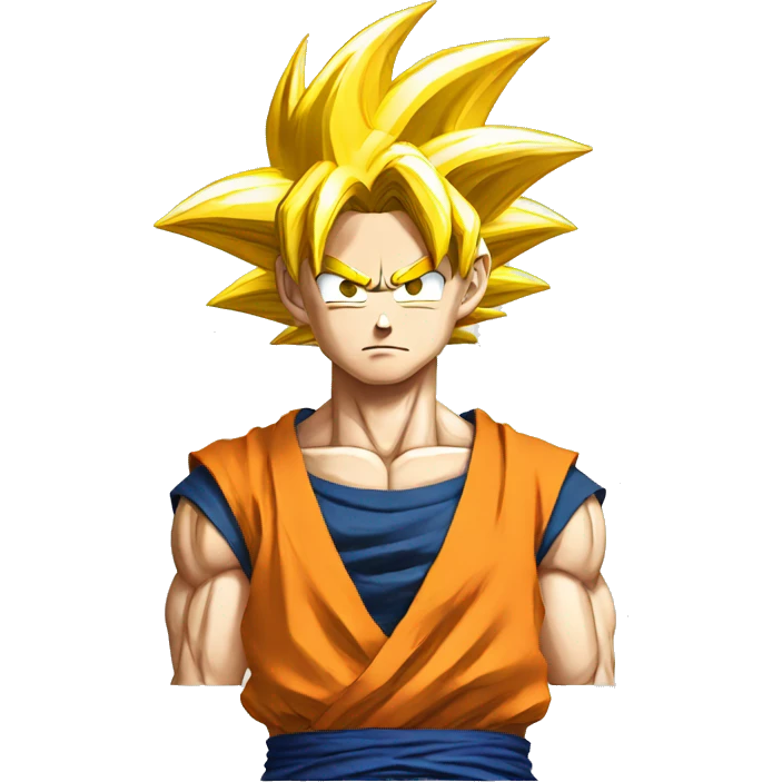 Goku giving up emoji