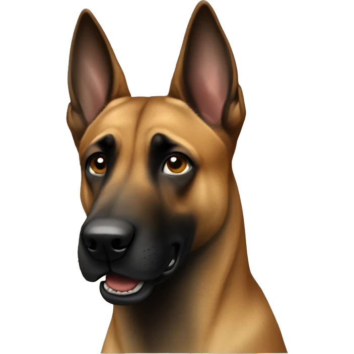 malinois qui a peur emoji