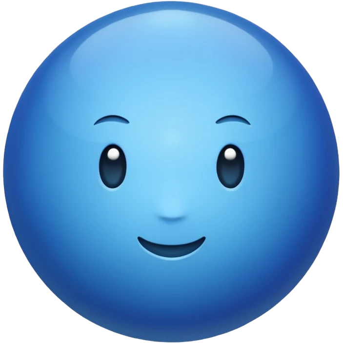 Blue cool  emoji