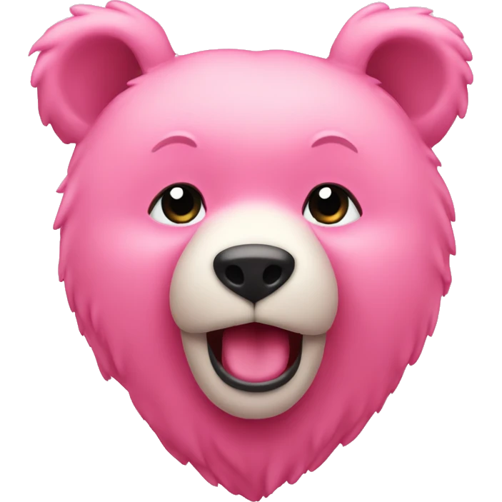 Ours avec coeur rose emoji